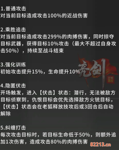 亮剑老狐怎么样