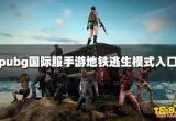 Pubg国际服手游地铁逃生在哪里玩 地铁逃生模式入口介绍